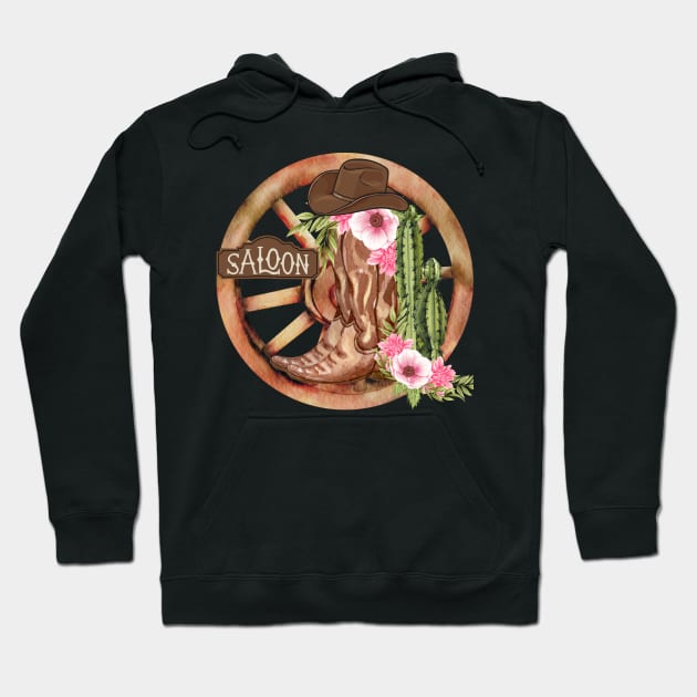 saloon Hoodie by Joy-Graphix